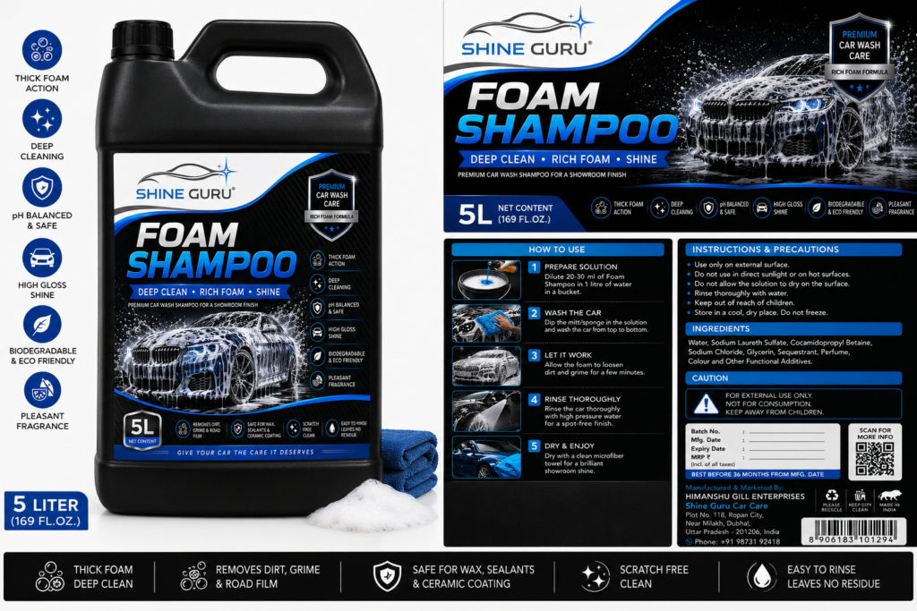 Foam Shampoo 5 Litre